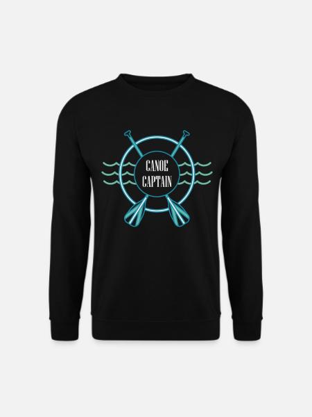 Kanu Kapitän Kanusport Wildwasser Kanufahrer - Unisex Pullover - Schwarz