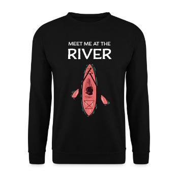 Canoeists Canoe Paddle Water Sports Paddle Paddles Paddling - Unisex Sweatshirt - black - Front - Alina (178cm) & Michal (187cm)