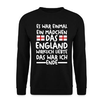 England Engländer Englisches - Unisex Pullover - Schwarz - Vorne - Alina (178cm) & Michal (187cm)