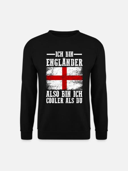 England Engländer Englisches - Unisex Pullover - Schwarz
