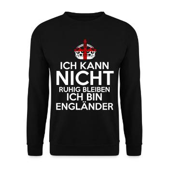 England Engländer Englisches - Unisex Pullover - Schwarz - Vorne - Alina (178cm) & Michal (187cm)