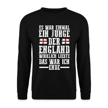 England Engländer Englisches - Unisex Pullover - Schwarz - Vorne - Alina (178cm) & Michal (187cm)
