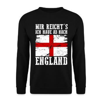 England Engländer Englisches - Unisex Pullover - Schwarz - Vorne - Alina (178cm) & Michal (187cm)