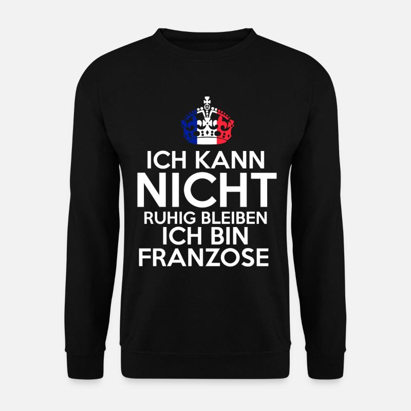 Frankreich Franzose Französisches - Unisex Pullover - Schwarz