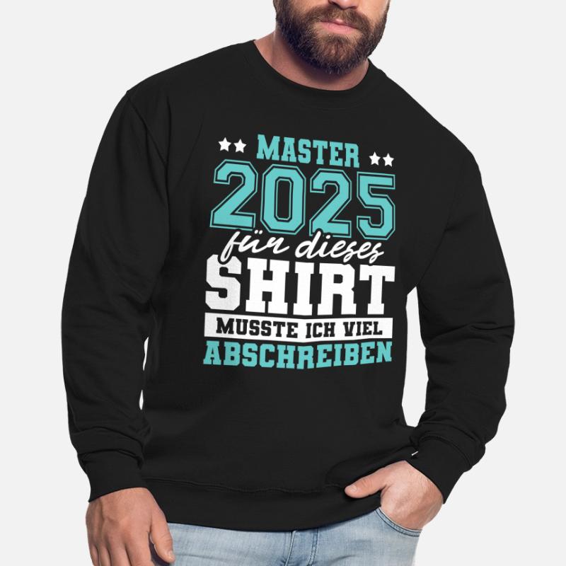 Master 2025 Abschluss Geschenk Studium Absolvent Unisex Pullover