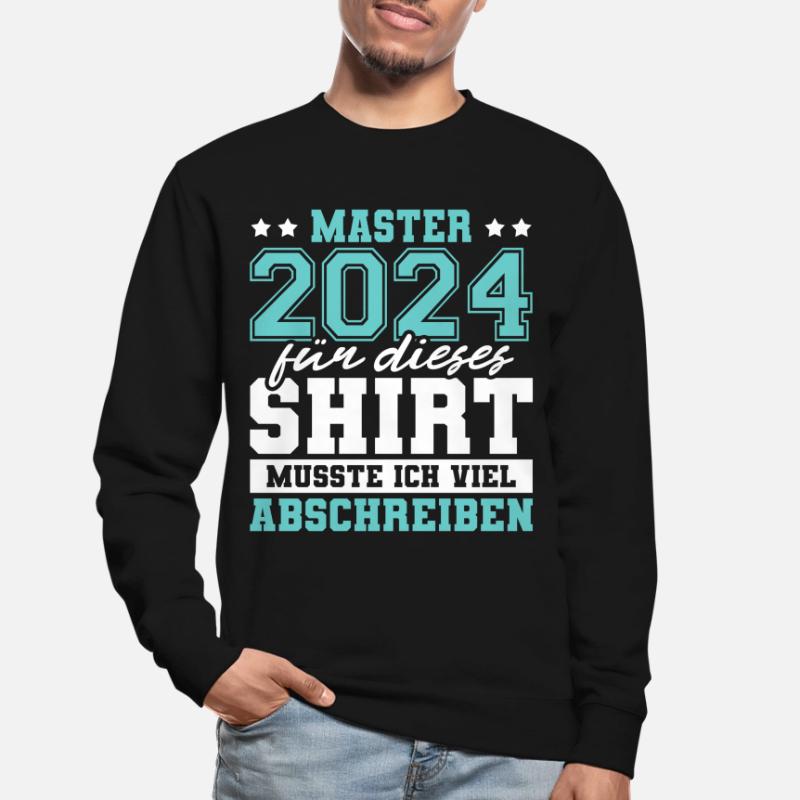 Master 2024 Abschluss Geschenk Studium Absolvent Unisex Pullover