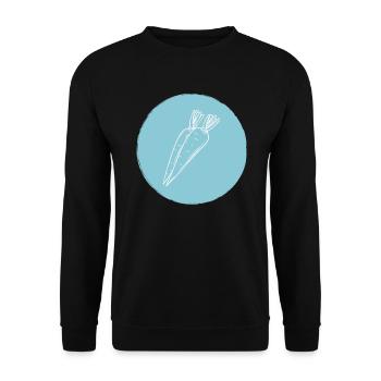 Karotte - Unisex Pullover - Schwarz - Vorne - Alina (178cm) & Michal (187cm)