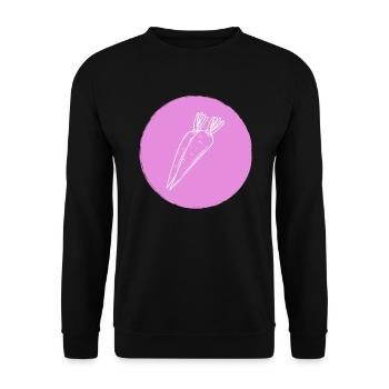 Karotte - Unisex Pullover - Schwarz - Vorne - Alina (178cm) & Michal (187cm)