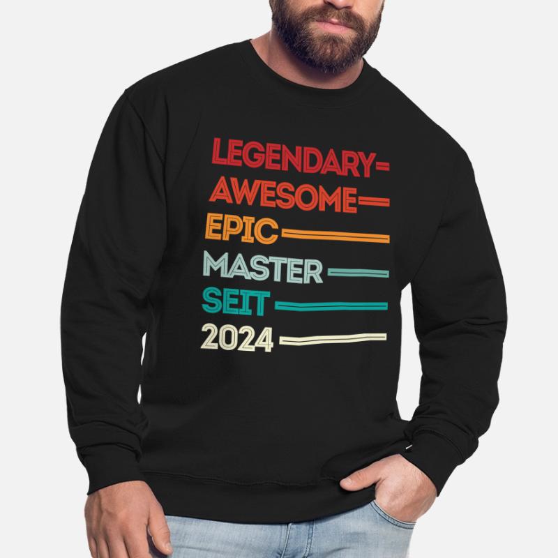 Master 2024 Abschluss Geschenk Studium Absolvent Unisex Pullover