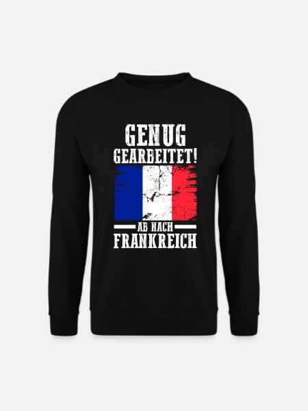 Urlaub Franzose Frankreich - Unisex Pullover - Schwarz