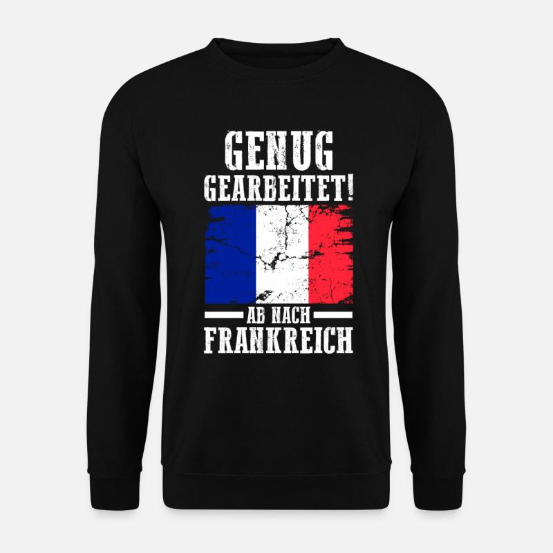 Urlaub Franzose Frankreich - Unisex Pullover - Schwarz
