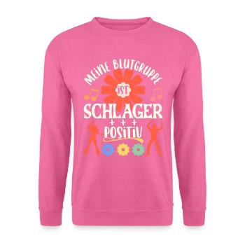 Schlager Schlagerfan Schlagermusik Schlagerparty - Unisex Pullover - Pink - Vorne