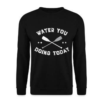 Sup Stand Up Paddle Design Sup Board Paddeln - Unisex Sweatshirt - black - Front - Alina (178cm) & Michal (187cm)
