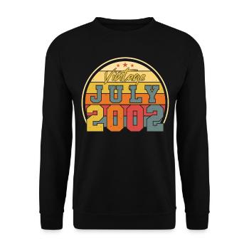 In July 2002 20 years young - Unisex Sweatshirt - black - Front - Alina (178cm) & Michal (187cm)