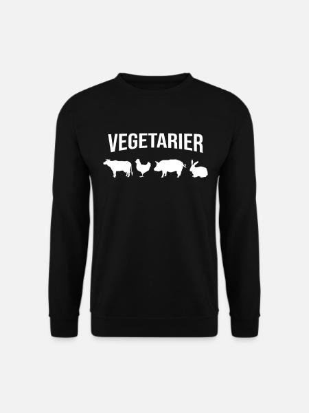 Vegetarier - Unisex Pullover - Schwarz