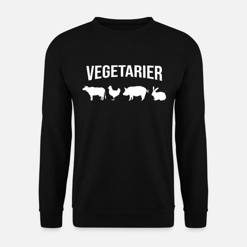 Vegetarier - Unisex Pullover - Schwarz