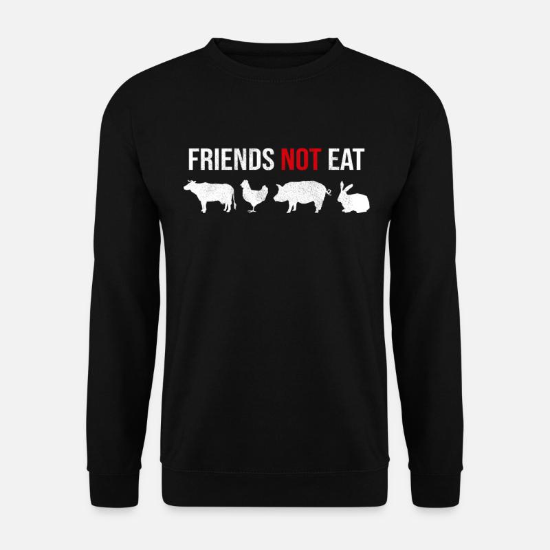 Vegetarian Vegan Saying - Unisex Sweatshirt - black