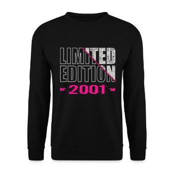 Limited Edition 2001 - Unisex Pullover - Schwarz - Vorne - Alina (178cm) & Michal (187cm)