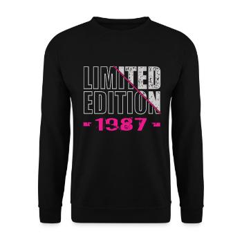 Limited Edition 1987 - Unisex Pullover - Schwarz - Vorne - Alina (178cm) & Michal (187cm)