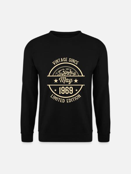 Geburtstag Vintage seit Mai 1969 - Unisex Pullover - Schwarz