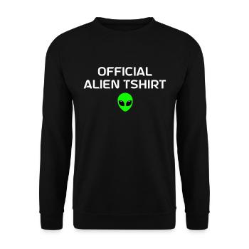 Alien Gift Extraterrestrial Ufo Area 51 Sci-fi - Unisex Sweatshirt - black - Front - Alina (178cm) & Michal (187cm)