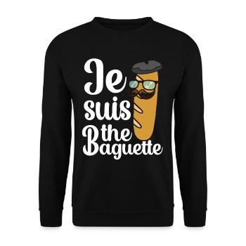 France - Sweat-shirt Unisexe - noir - Devant - Alina (178cm) & Michal (187cm)