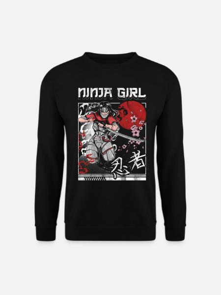 Ninja Geschenk Karate Ninjutsu Judo Samurai Japan - Unisex Pullover - Schwarz