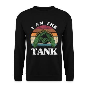 Turtle Gift Kids Reptiles Sea Beach - Unisex Sweatshirt - black - Front - Alina (178cm) & Michal (187cm)