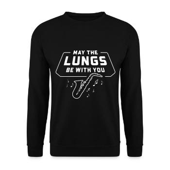 Jazz Tshirt - Sweat-shirt Unisexe - noir - Devant - Alina (178cm) & Michal (187cm)
