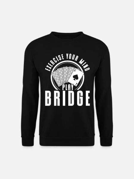 Train the mind game Bridge - Unisex Sweatshirt - black