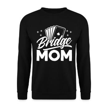Bridge Mama - Unisex Pullover - Schwarz - Vorne - Alina (178cm) & Michal (187cm)