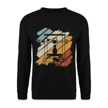 3D Printer Printing Machine Technology Technology Hobby - Unisex Sweatshirt - black - Front - Alina (178cm) & Michal (187cm)