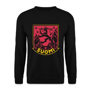 Finnland Tshirt Finland Skandinavien - Unisex Pullover - Schwarz - Vorne - Alina (178cm) & Michal (187cm)