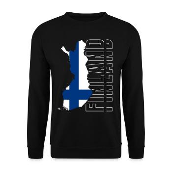 Finlande - Sweat-shirt Unisexe - noir - Devant - Alina (178cm) & Michal (187cm)