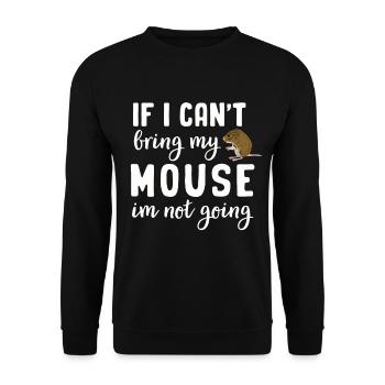 Souris Tshirt Souris Hommes Enfants Femmes - Sweat-shirt Unisexe - noir - Devant - Alina (178cm) & Michal (187cm)