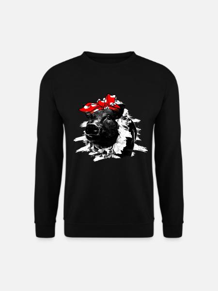 Schwein - Unisex Pullover - Schwarz