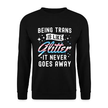 Transgenre - Sweat-shirt Unisexe - noir - Devant - Alina (178cm) & Michal (187cm)
