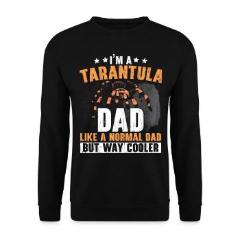 I am a tarantula father spider lover spider - Unisex Sweatshirt - black - Front - Alina (178cm) & Michal (187cm)