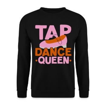 Claquettes Reine Professeur de claquettes Professeur de jazz - Sweat-shirt Unisexe - noir - Devant - Alina (178cm) & Michal (187cm)