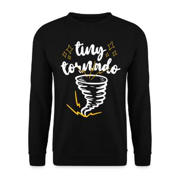 Storm Chaser Hurricane Meteorology - Unisex Pullover - Schwarz - Vorne - Alina (178cm) & Michal (187cm)