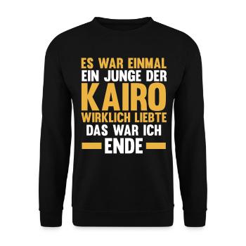 Es war einmal ein Junge der Kairo wirklich liebte - Unisex Pullover - Schwarz - Vorne - Alina (178cm) & Michal (187cm)