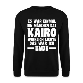 Es war einmal ein Mädchen das Kairo wirklich liebt - Unisex Pullover - Schwarz - Vorne - Alina (178cm) & Michal (187cm)