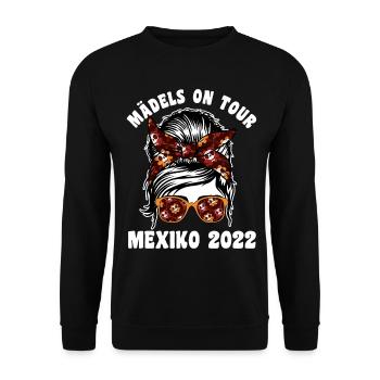 Mädels on Tour Mexiko 2022 - Unisex Pullover - Schwarz - Vorne - Alina (178cm) & Michal (187cm)