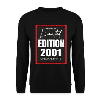 Limited Edition 2001 - Unisex Pullover - Schwarz - Vorne - Alina (178cm) & Michal (187cm)