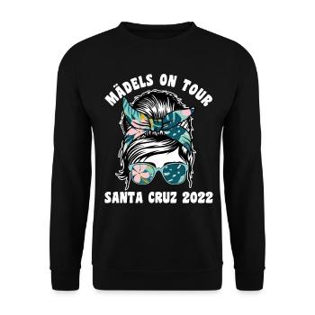 Mädels on Tour Santa Cruz 2022 - Unisex Pullover - Schwarz - Vorne - Alina (178cm) & Michal (187cm)