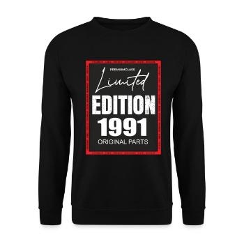Limited Edition 1991 - Unisex Sweatshirt - black - Front - Alina (178cm) & Michal (187cm)