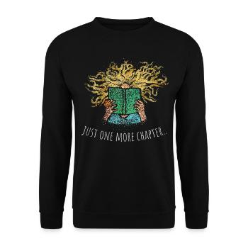 Juste un chapitre de plus Livres Lire Fan de livres - Sweat-shirt Unisexe - noir - Devant - Alina (178cm) & Michal (187cm)
