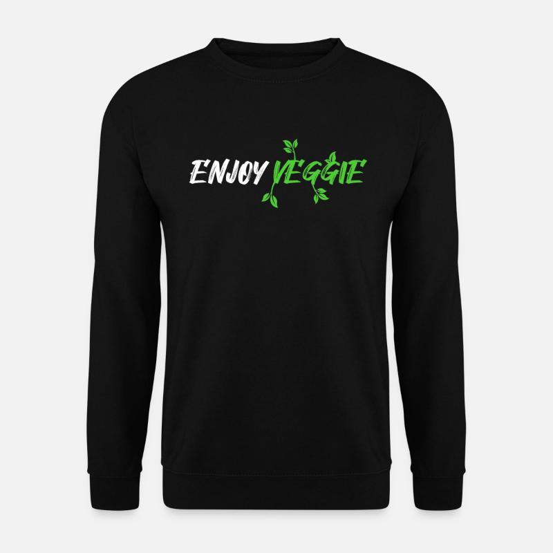 enjoy veggie - Unisex Sweatshirt - black