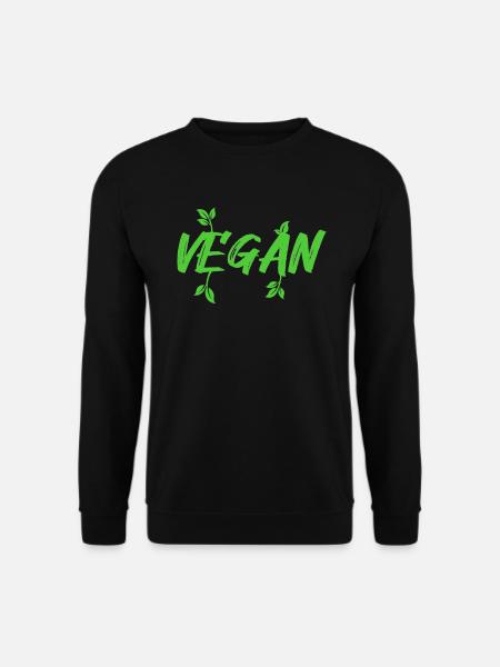 Végétalien - Sweat-shirt Unisexe - noir