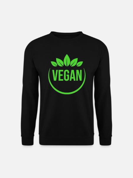 Végétalien - Sweat-shirt Unisexe - noir
